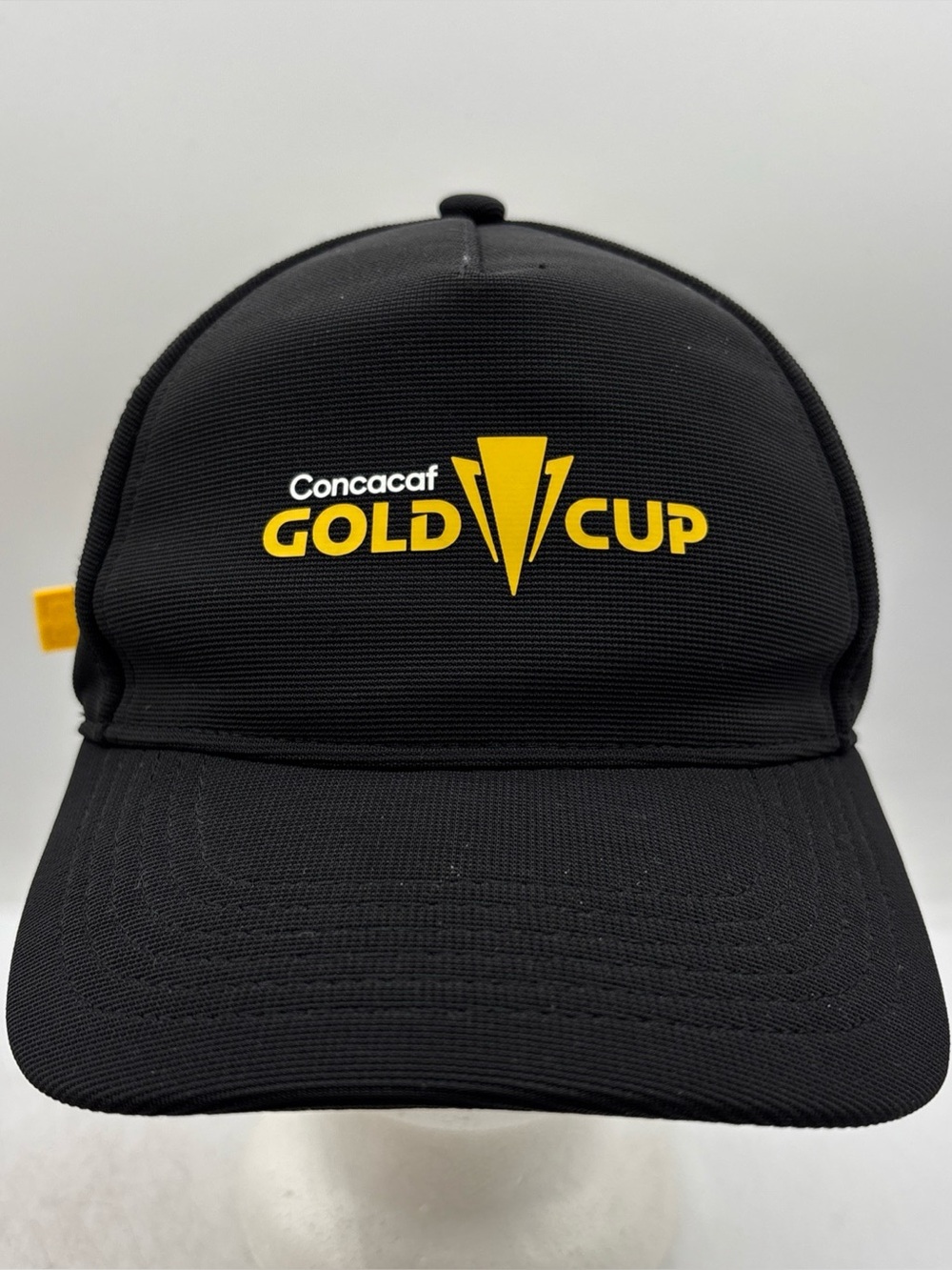 Macron Concacaf Gold Cup Tournament 2025 Cap Black/Yellow Strapback Soccer Hat
